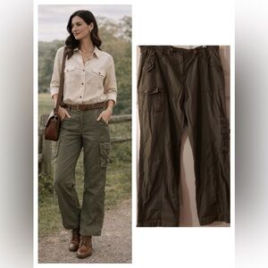 Olive Cargo Pants 14 Utility Workwear Classic Heritage Casual